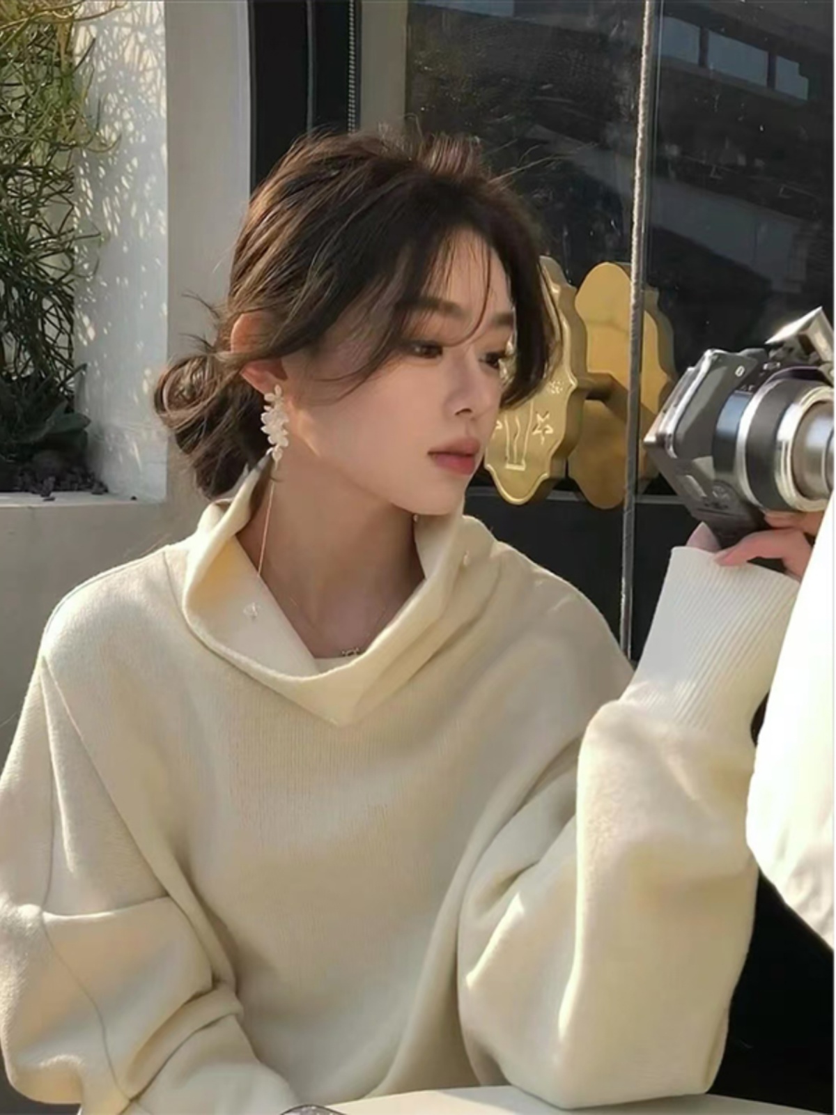 Casual Women's Pullover Sweater - Versatile Lazy Style for Effortless Fashion Casual Women's Pullover Sweater - Versatile Lazy Style for Effortless Fashion