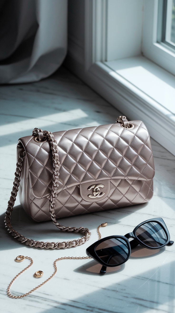 Chanel Metallic Bag: The Ultimate Luxury Statement outfit idea
