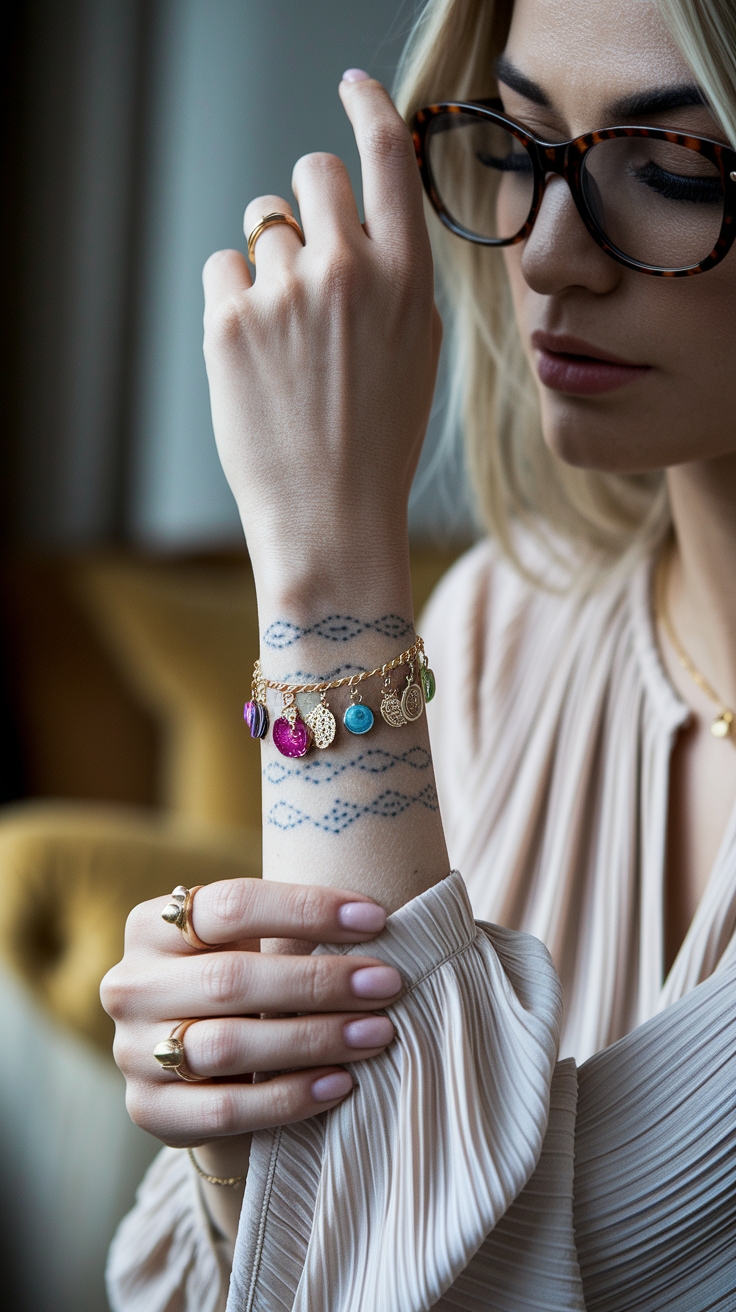Charm Bracelet Tattoo for Women: A New Trend outfit idea