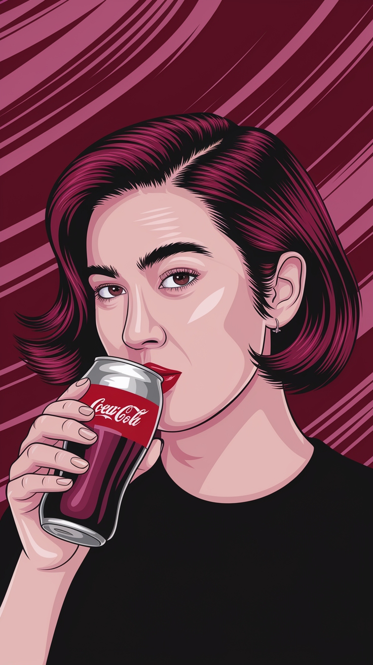 Cherry Coke Dark Red Hair Color Burgundy Inspiration outfit idea