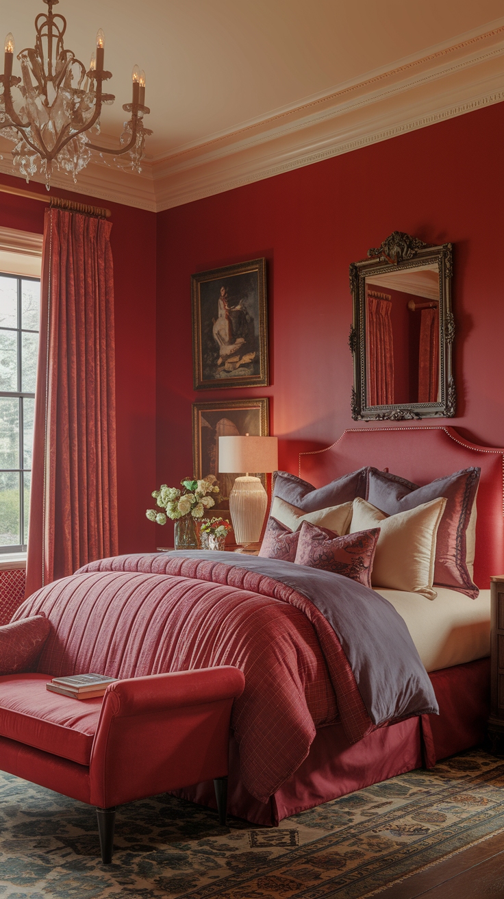 Create a Cozy Cherry Red Bedroom with These Essentials outfit idea