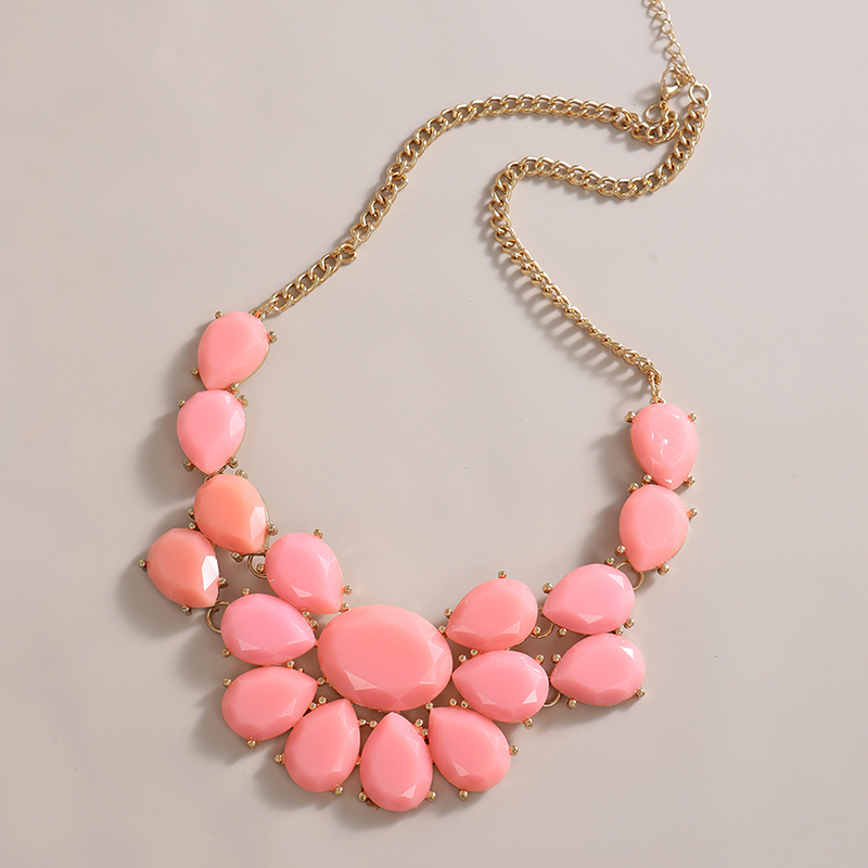 Chic Alloy Bib Necklace Sweater Chain for Women - Versatile Daily Accessory, Perfect for Layering and Everyday Style