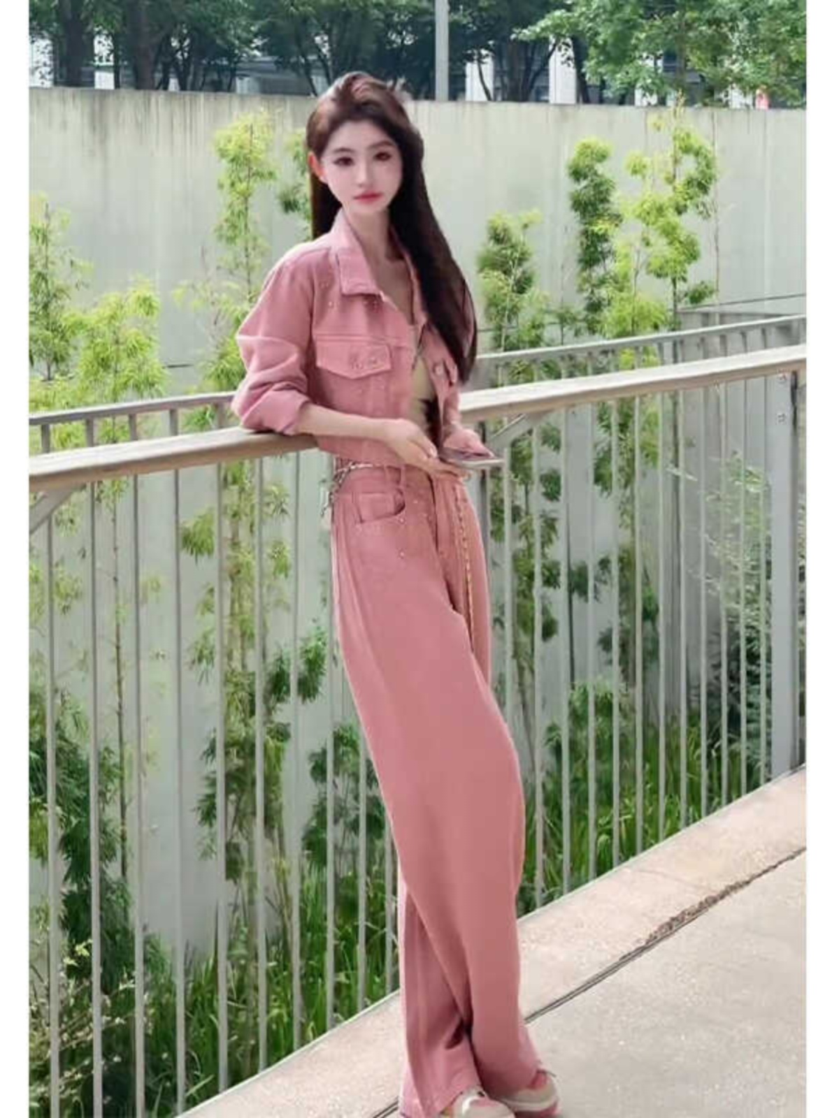 Chic High-End Two-Piece Set for Women: Short Jacket & Slim-Fit Jeans, Trendy Autumn Korean Style Outfit