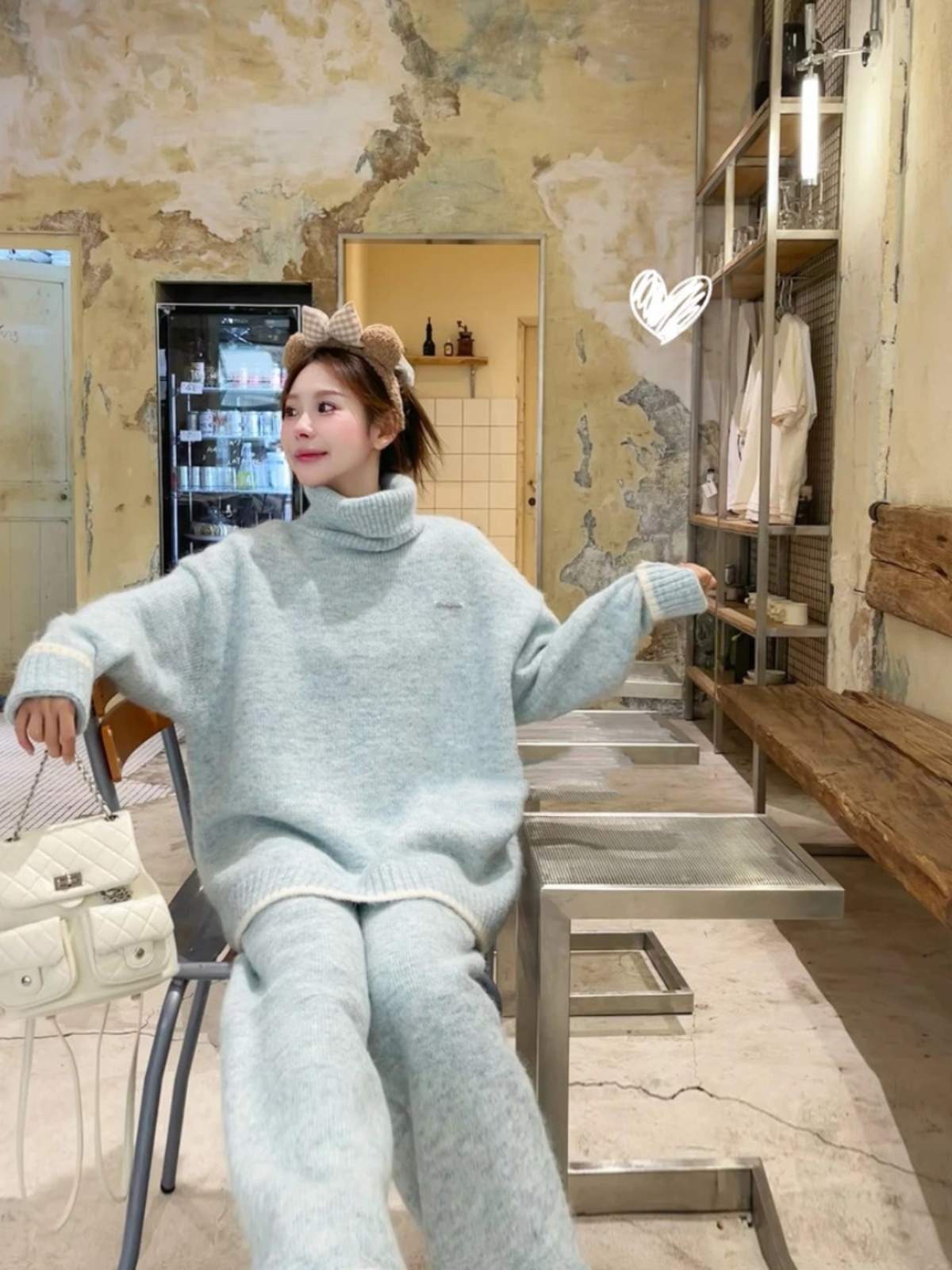 Chic Two-Piece Outfit Set for Women: Cozy Pullover Sweater & Slimming Wide-Leg Pants - Perfect for Late Autumn & Early Winter Fashion Chic Two-Piece Outfit Set for Women: Cozy Pullover Sweater & Slimming Wide-Leg Pants - Perfect for Late Autumn & Early Winter Fashion