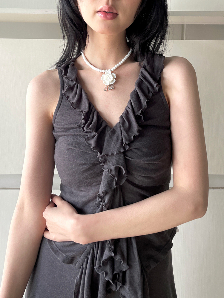 Chinese-Style Floral Shell Textured Natural Stone Necklace, Versatile Beaded Clavicle Chain for Elegant High-End Style Chinese-Style Floral Shell Textured Natural Stone Necklace, Versatile Beaded Clavicle Chain for Elegant High-End Style