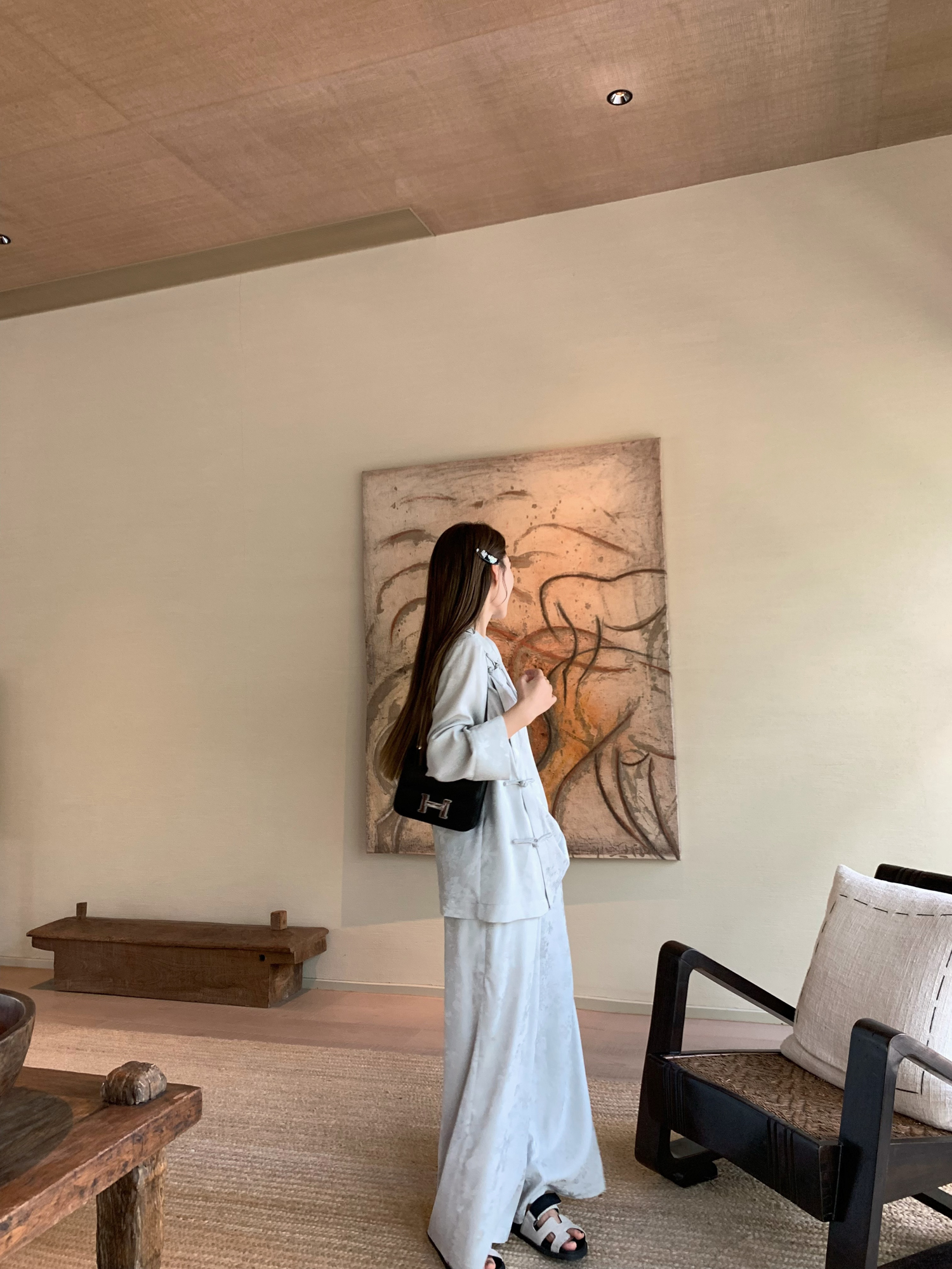 Chinese Style Jacquard Set - Casual Loose Evening Outfit with Fishing Sound Light Luxury Design Chinese Style Jacquard Set - Casual Loose Evening Outfit with Fishing Sound Light Luxury Design