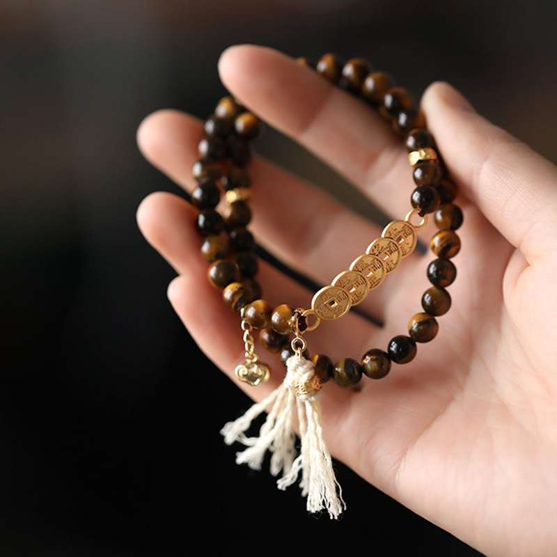 Chinese-Style Retro Bracelet for Women - Elastic Rope Wristband, National Wind Design, Spring Summer Fashion Accessory Chinese-Style Retro Bracelet for Women - Elastic Rope Wristband, National Wind Design, Spring Summer Fashion Accessory