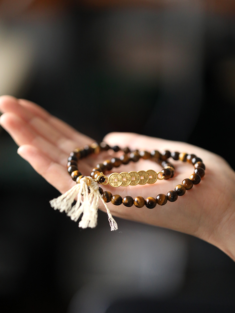 Chinese-Style Retro Bracelet for Women - Elastic Rope Wristband, National Wind Design, Spring Summer Fashion Accessory Chinese-Style Retro Bracelet for Women - Elastic Rope Wristband, National Wind Design, Spring Summer Fashion Accessory