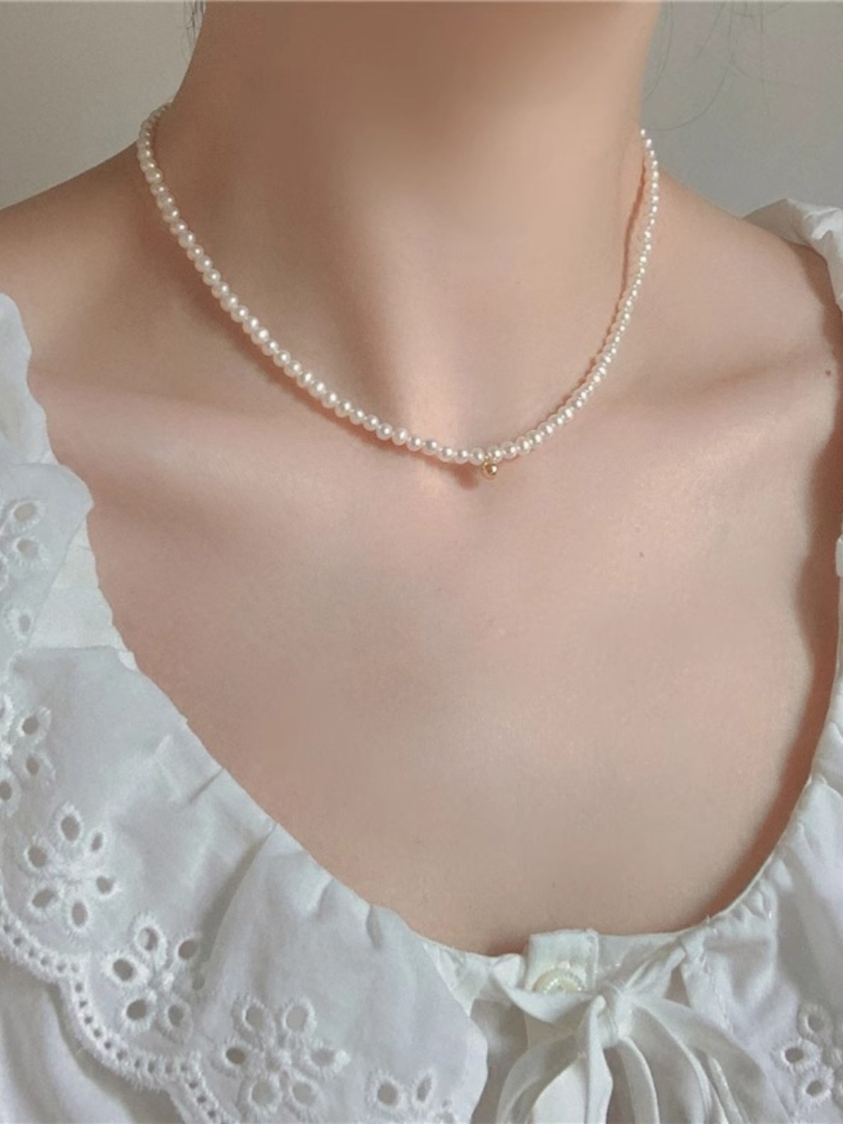 Choker Natural Pearl Small Bead Vintage Necklace for Women, Elegant Y2K Inspired Jewelry Choker Natural Pearl Small Bead Vintage Necklace for Women, Elegant Y2K Inspired Jewelry