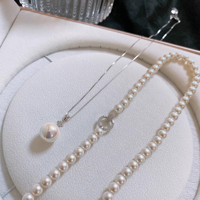 Choker Style French Vintage Pink Pearl Necklace for Women with Diamonds - Light Luxury Fashion Jewelry Choker Style French Vintage Pink Pearl Necklace for Women with Diamonds - Light Luxury Fashion Jewelry