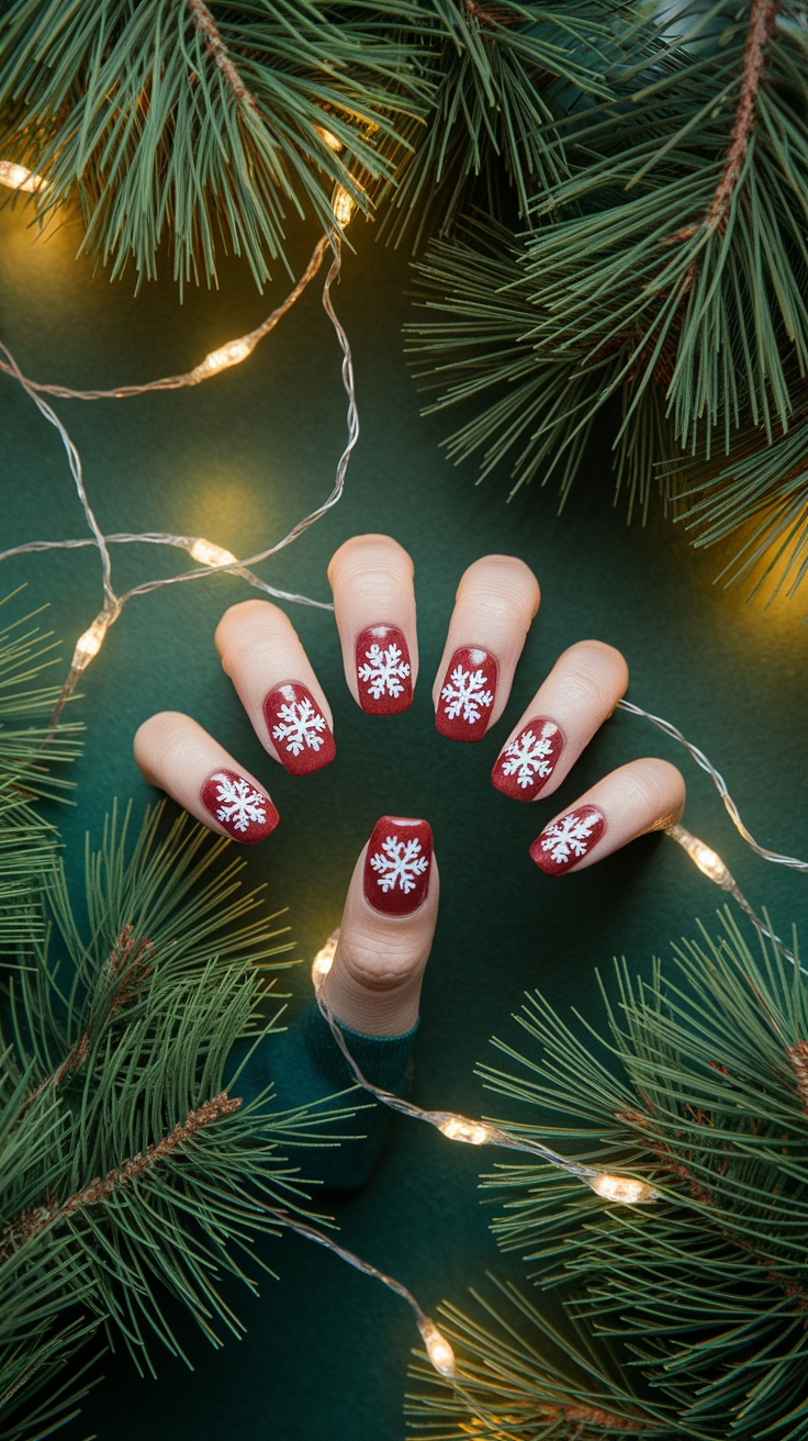 christmas nail designs simple