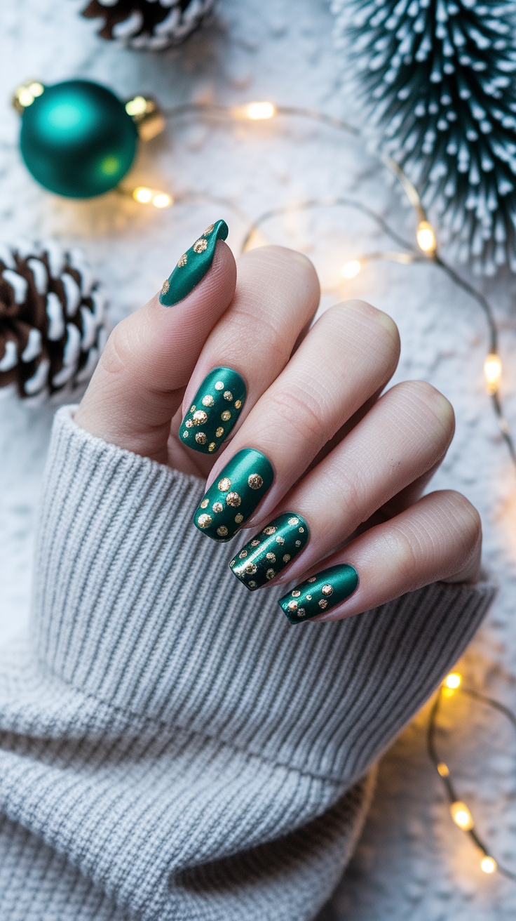 christmas tree nail art