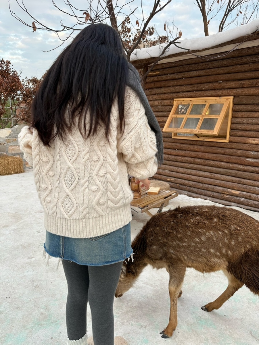 Chunky Knit Sweater for Women | 40% Wool 10% Cashmere | Casual Holiday Style | Cozy Winter Fashion