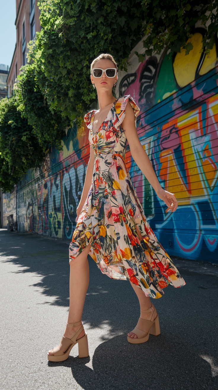 Chunky Heel Sandals Outfit for a Chic Look outfit idea