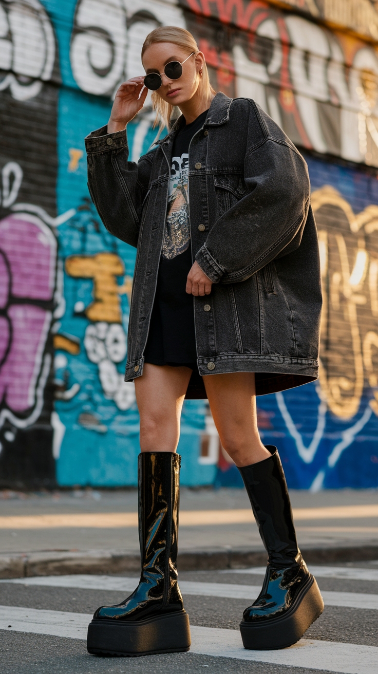 Must-Have Chunky Platform Shoes for Your Closet outfit idea