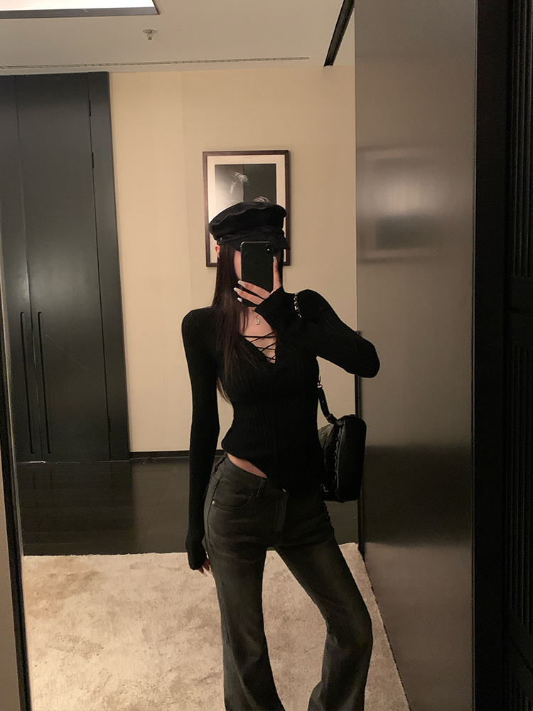 Classic American Fleece-Lined Flared Jeans for Women - Vintage Floor-Length Peach Butt Style, Supermodel Proportions, Y2K Fashion