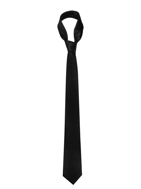 Classic Black Silk Tie - Genderless 7cm Wide - Stylish Accessory for Formal Wear and Everyday Elegance