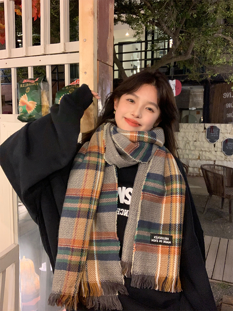 Classic Plaid Scarf for Women - Thick Warm Shawl & Versatile Neck Warmer for Winter 2025, Cozy Layering Essential Classic Plaid Scarf for Women - Thick Warm Shawl & Versatile Neck Warmer for Winter 2025, Cozy Layering Essential