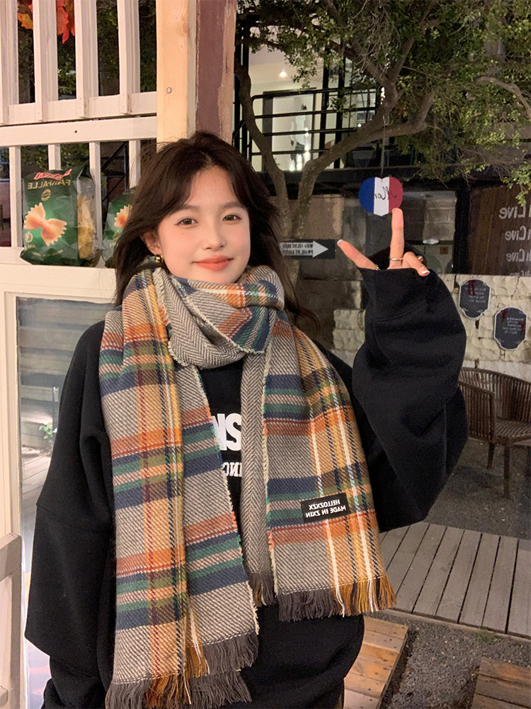 Classic Plaid Scarf for Women - Thick Warm Shawl & Versatile Neck Warmer for Winter 2025, Cozy Layering Essential Classic Plaid Scarf for Women - Thick Warm Shawl & Versatile Neck Warmer for Winter 2025, Cozy Layering Essential