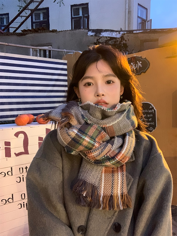 Classic Plaid Scarf for Women - Thick Warm Shawl & Versatile Neck Warmer for Winter 2025, Cozy Layering Essential Classic Plaid Scarf for Women - Thick Warm Shawl & Versatile Neck Warmer for Winter 2025, Cozy Layering Essential