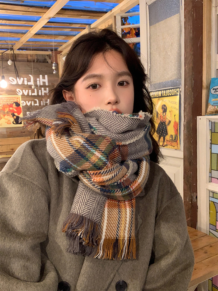 Classic Plaid Scarf for Women - Thick Warm Shawl & Versatile Neck Warmer for Winter 2025, Cozy Layering Essential Classic Plaid Scarf for Women - Thick Warm Shawl & Versatile Neck Warmer for Winter 2025, Cozy Layering Essential