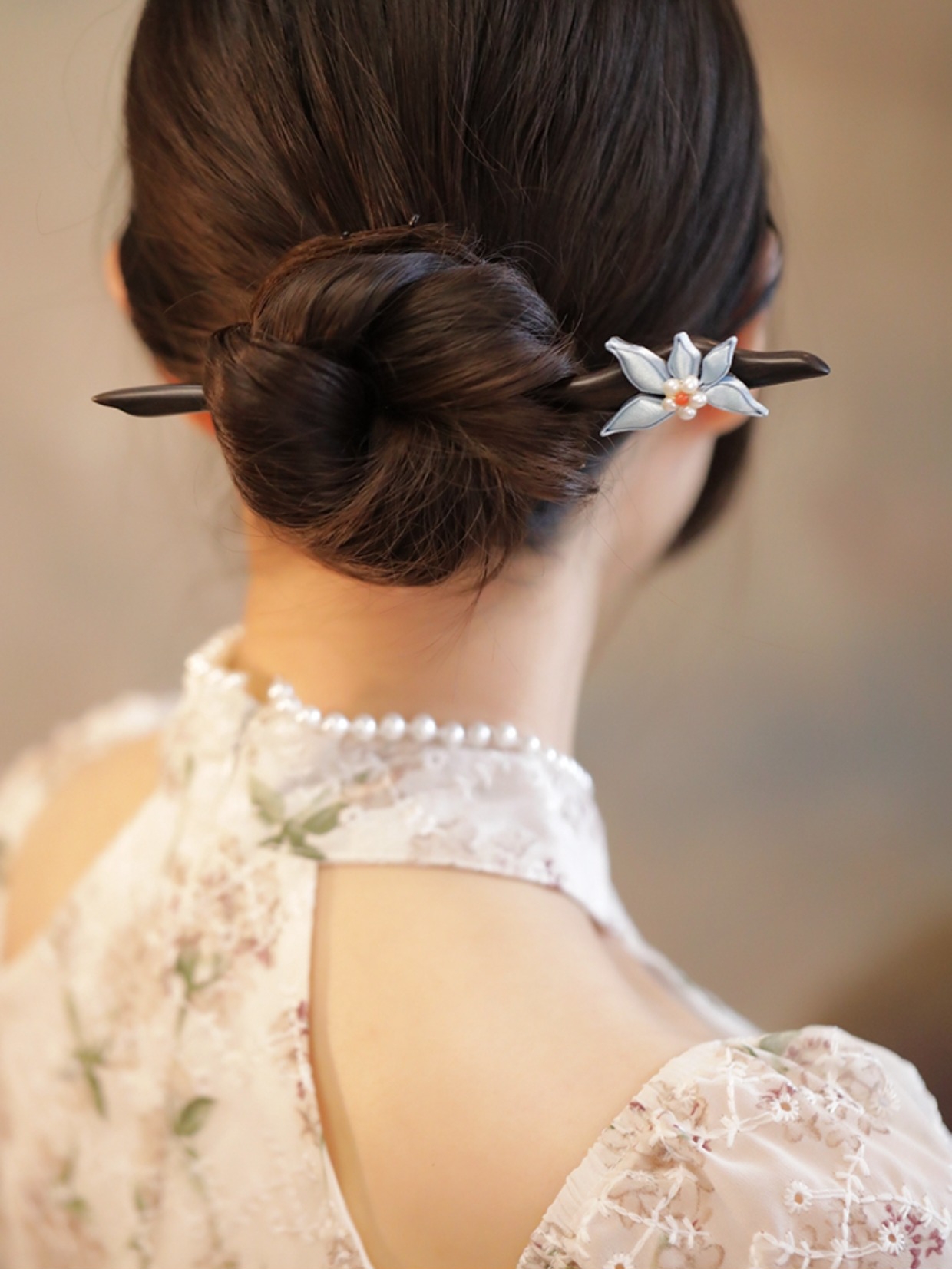 Classical Chinese Style Butterfly Hairpin with Step-Shake Tassel, Wooden Qipao Hairpin for Bun, Black Sandalwood Accessory Classical Chinese Style Butterfly Hairpin with Step-Shake Tassel, Wooden Qipao Hairpin for Bun, Black Sandalwood Accessory