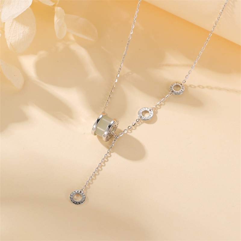 Classy 925 Sterling Silver Small Waist Necklace for Women, Lightweight Luxury High-End Sweater Chain, Trendy Minimalist Jewelry