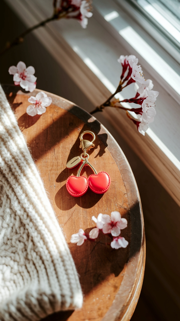 How to Use a Coach Cherry Charm for a Fun Look outfit idea