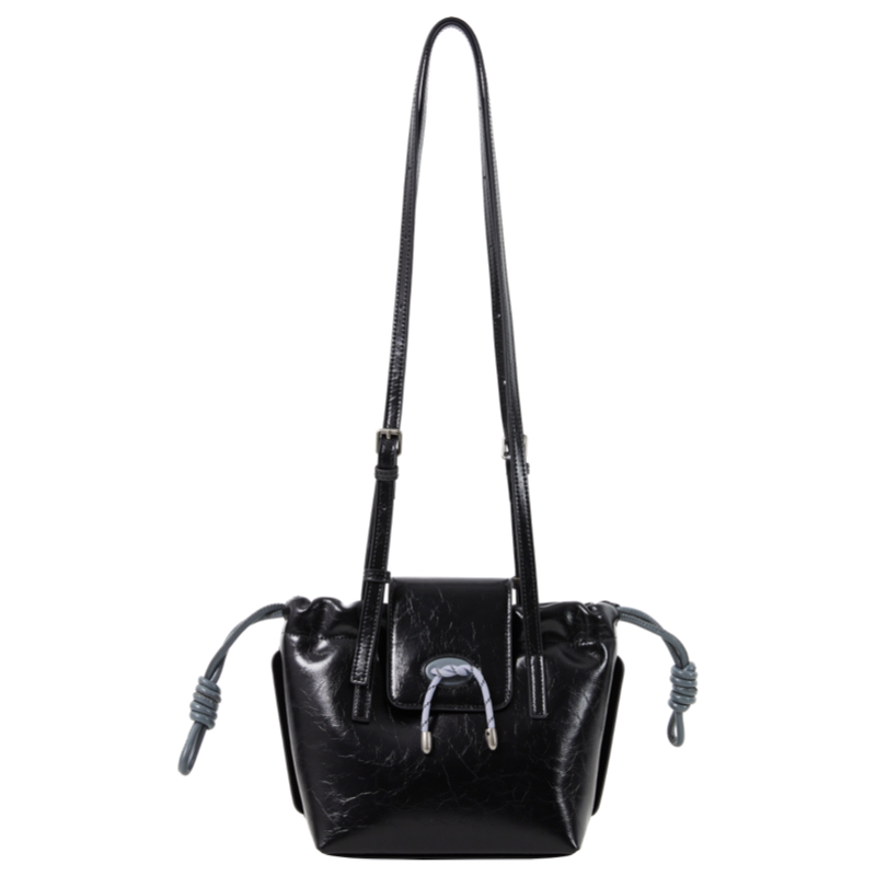 Color Block Cowhide Crossbody Bag - Small Jiu Jiu Shoulder Bag for Stylish Everyday Use