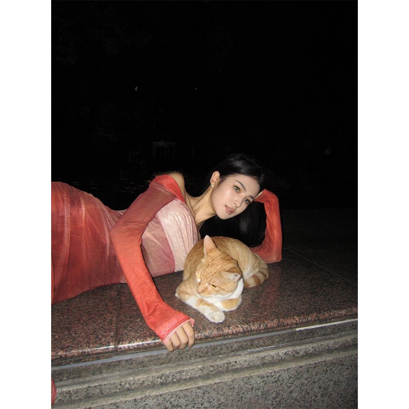 Color-Blocking Fishbone Swing Collar Dress for Women - Spring Autumn Temperament Fishtail Skirt Inspired by French Oil Painting Color-Blocking Fishbone Swing Collar Dress for Women - Spring Autumn Temperament Fishtail Skirt Inspired by French Oil Painting