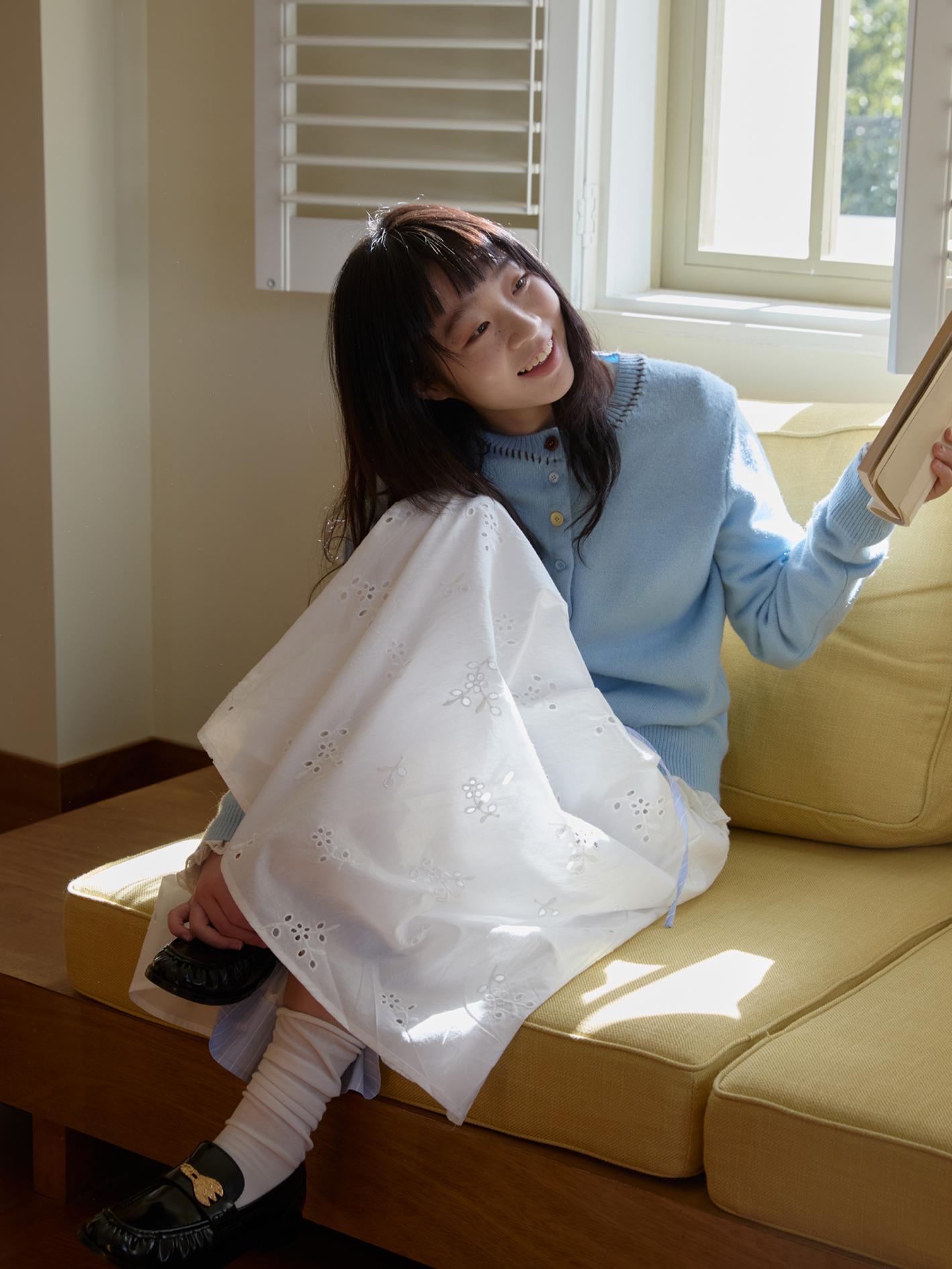 Colorful Button Round Neck Sweater Cardigan Coat - Soft Versatile Knit for Y2K Style and Casual Fashion Colorful Button Round Neck Sweater Cardigan Coat - Soft Versatile Knit for Y2K Style and Casual Fashion