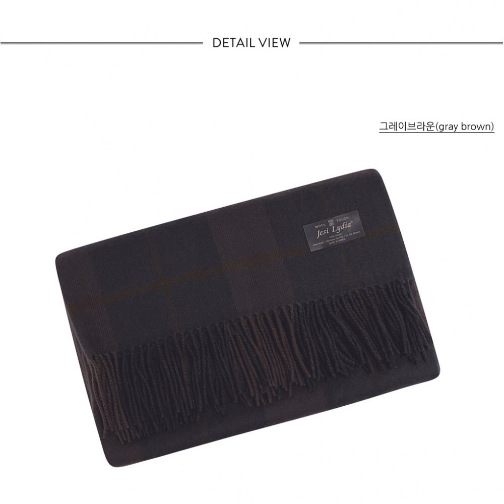 Cozy Dark Plaid Scarf - Korean Style Accessory for a Warm, Forest-Inspired Look Cozy Dark Plaid Scarf - Korean Style Accessory for a Warm, Forest-Inspired Look