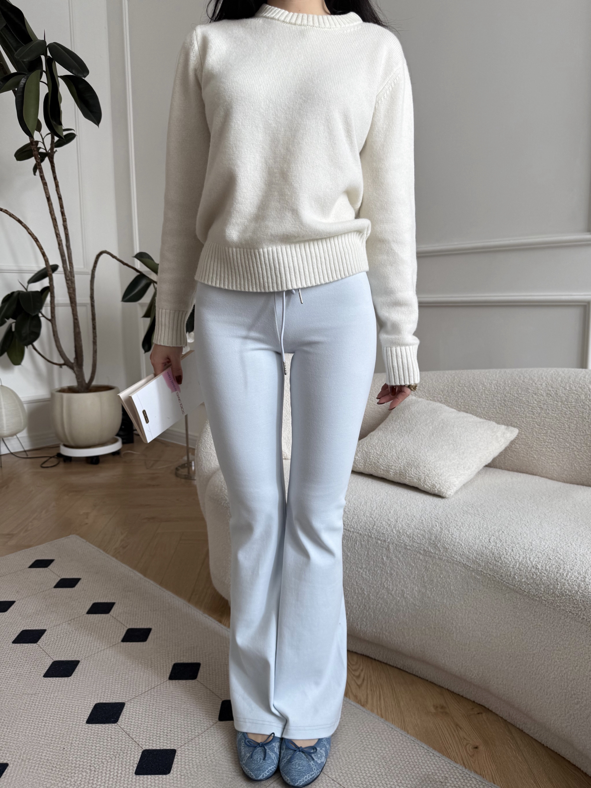 Cream Color Baby Pants | Plush 260g Fabric | Soft & Cozy Babywear | Perfect for 90s Y2K Style & Everyday Comfort