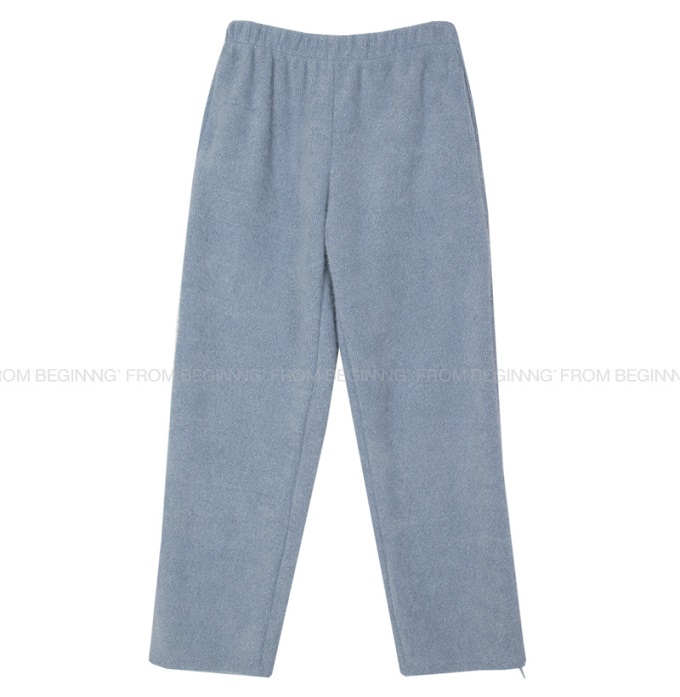 Cream Double-Sided Knitted Joggers - Cookie Fluffy Pants in Korean Style for Ultimate Comfort Cream Double-Sided Knitted Joggers - Cookie Fluffy Pants in Korean Style for Ultimate Comfort