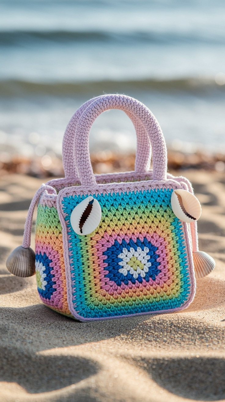 Crochet Charm Bag: Handmade Details for Your Look outfit idea