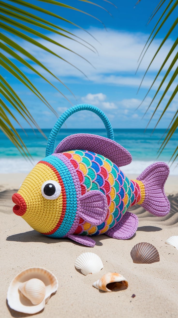 Crochet Fish Bag: A Trendy Accessory You Can Make outfit idea