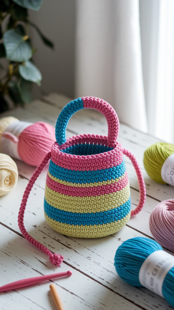 Crochet Mini Bag Free Pattern: Small but Stylish Creations outfit idea