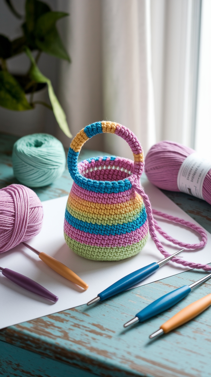 Crochet Mini Bag Tutorial: Step-by-Step Crafting Guide outfit idea