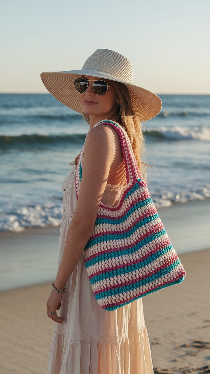Versatile Crochet Shoulder Bags for Daily Use outfit idea