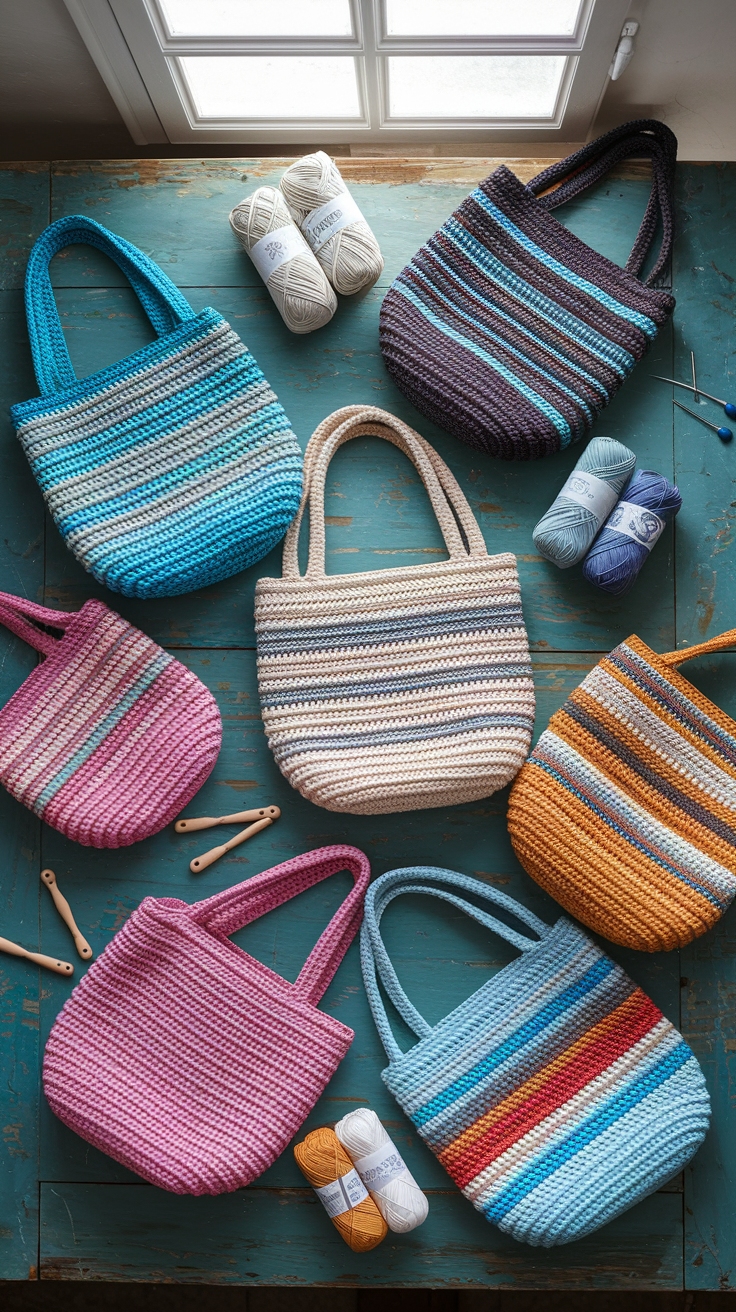 Free Patterns for Crochet Shoulder Bags You