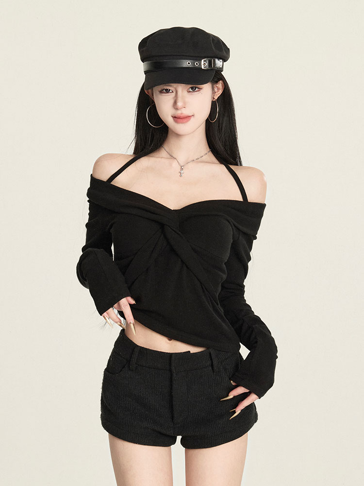 Cross-Twist Halter Top for Women - Korean Style Fashion - Trendy and Chic Design for a Stylish Look Cross-Twist Halter Top for Women - Korean Style Fashion - Trendy and Chic Design for a Stylish Look