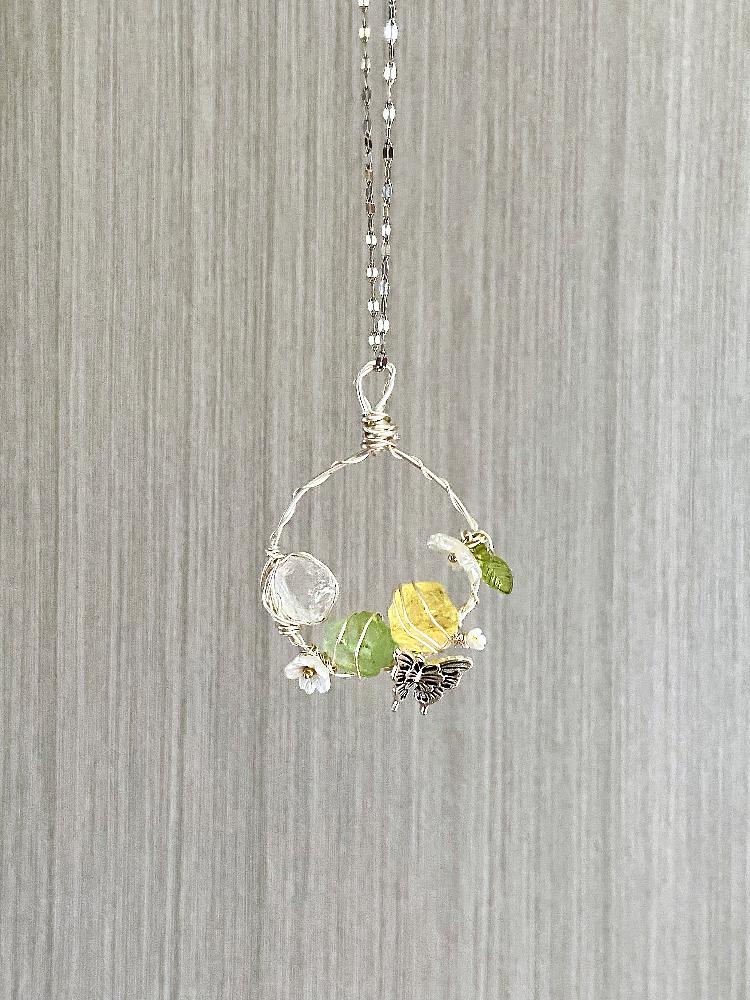 Crystal Raw Stone Macrame Necklace - Versatile Boho Jewelry for Soulful Style, Perfect for 90s and Y2K Fashion Lovers Crystal Raw Stone Macrame Necklace - Versatile Boho Jewelry for Soulful Style, Perfect for 90s and Y2K Fashion Lovers