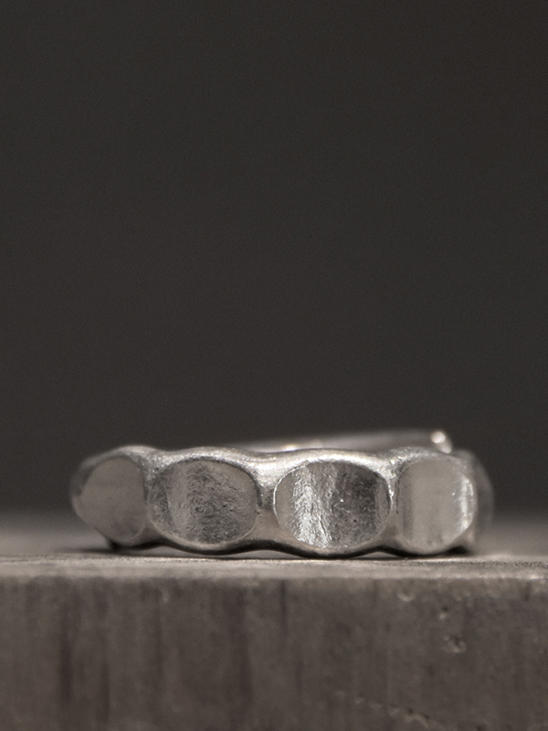 Curved Tail Flower Handmade Silver Ring - Vintage Ethnic Artistic Design for Men and Women, Perfect for Boho and Y2K Styles