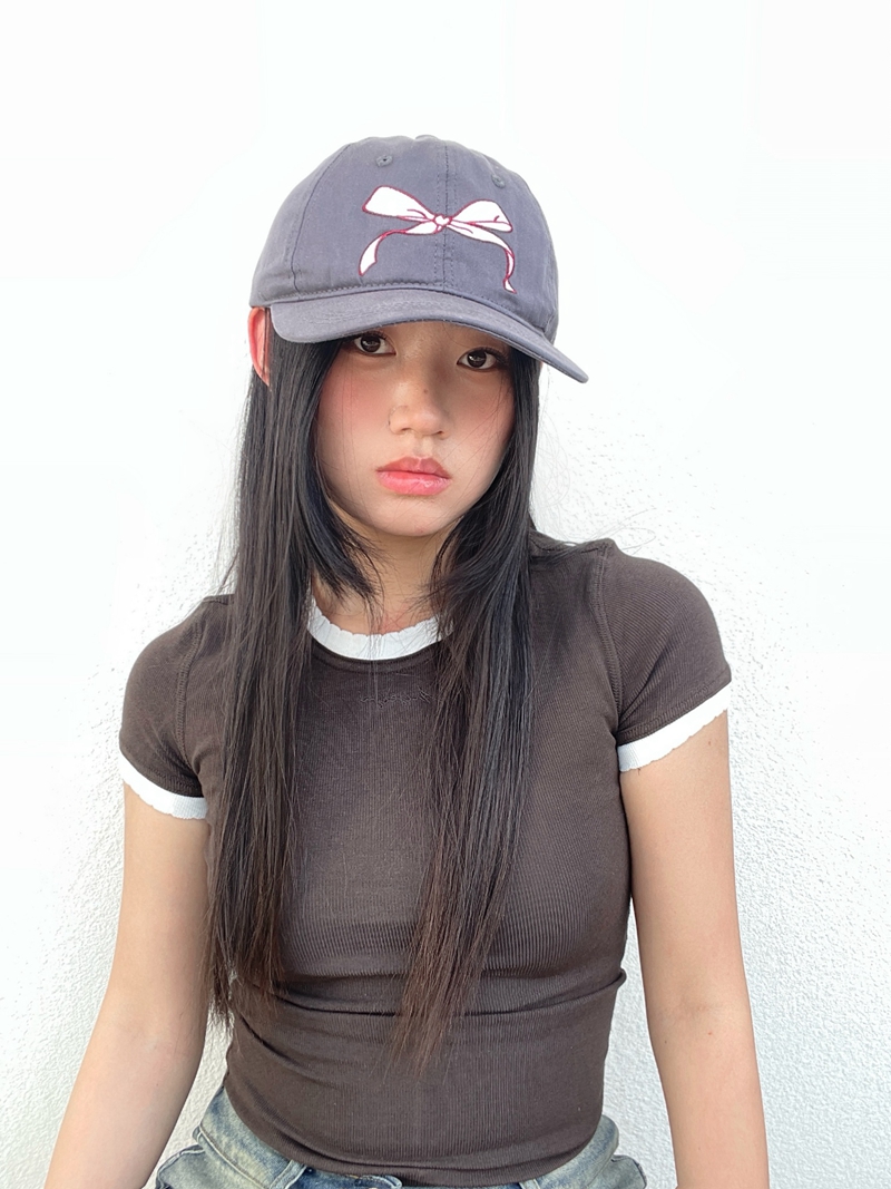 Cute Bowknot Small Face Baseball Cap - Solid Color Japanese Korean Style Duckbill Cap for Women's Spring Summer Sun Protection Casual Wear Cute Bowknot Small Face Baseball Cap - Solid Color Japanese Korean Style Duckbill Cap for Women's Spring Summer Sun Protection Casual Wear