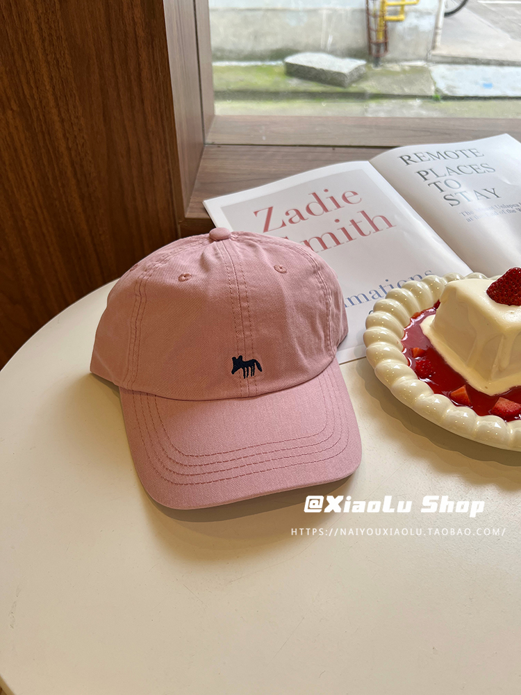 Cute Fox Embroidered Wide Brim Baseball Cap - Versatile Cotton Headband for Daily Wear, Flattering Face Shape Accessory Cute Fox Embroidered Wide Brim Baseball Cap - Versatile Cotton Headband for Daily Wear, Flattering Face Shape Accessory