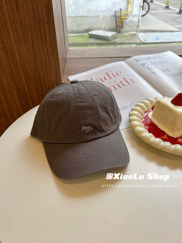 Cute Fox Embroidered Wide Brim Baseball Cap - Versatile Cotton Headband for Daily Wear, Flattering Face Shape Accessory Cute Fox Embroidered Wide Brim Baseball Cap - Versatile Cotton Headband for Daily Wear, Flattering Face Shape Accessory