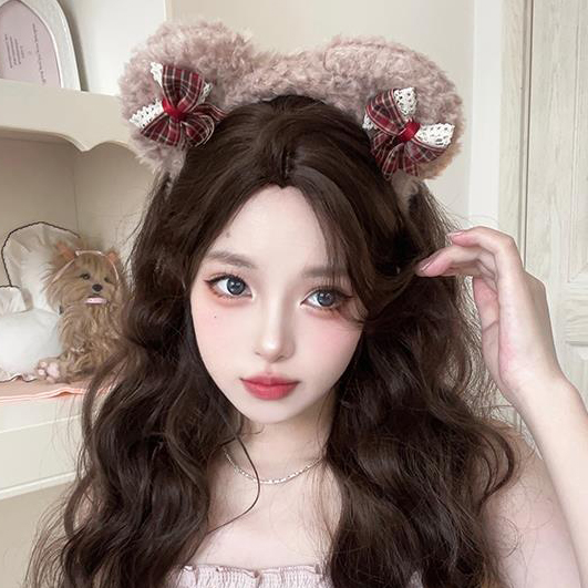 Cute Plush Bow Hat Headband - Versatile Cartoon Hair Accessory for Christmas and Birthday Celebrations, Stylish Hair Ornament Cute Plush Bow Hat Headband - Versatile Cartoon Hair Accessory for Christmas and Birthday Celebrations, Stylish Hair Ornament