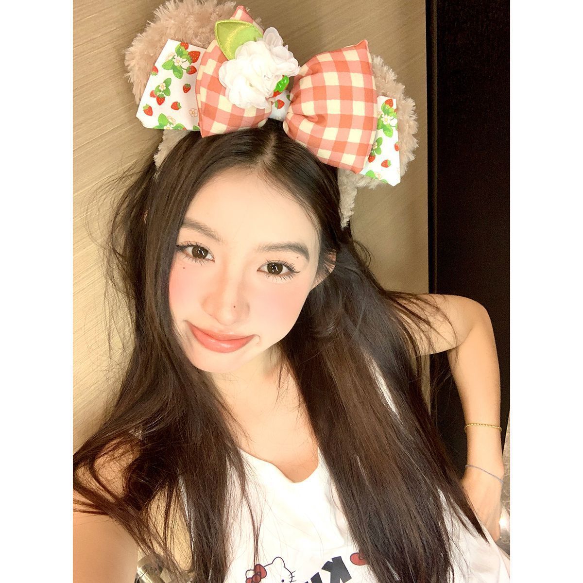 Cute Plush Bow Hat Headband - Versatile Cartoon Hair Accessory for Christmas and Birthday Celebrations, Stylish Hair Ornament Cute Plush Bow Hat Headband - Versatile Cartoon Hair Accessory for Christmas and Birthday Celebrations, Stylish Hair Ornament