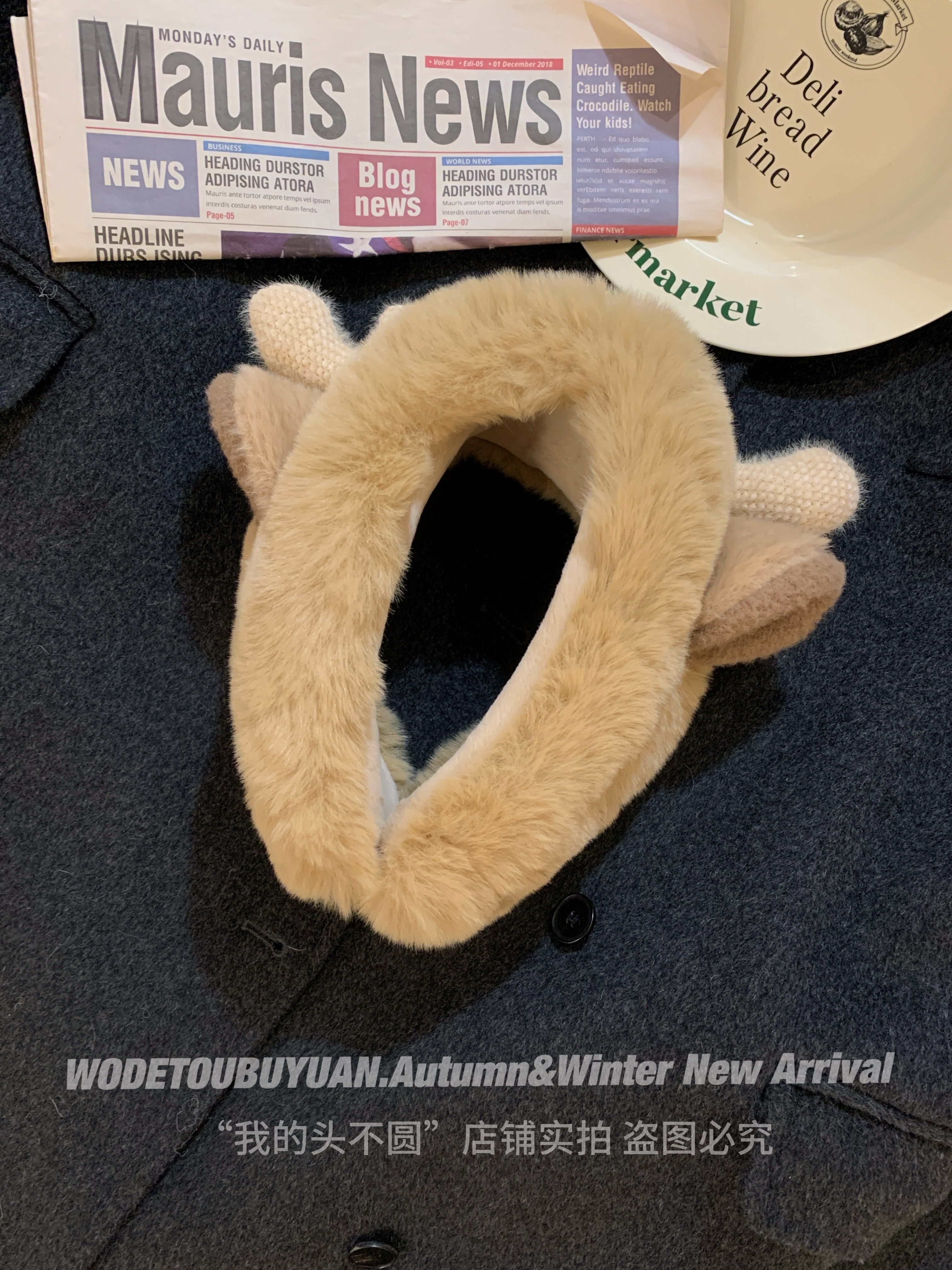 Cute Plush Ear Warmers Headband - Fleece Earmuffs for Autumn & Winter 2025, Cozy Winter Accessories for Cold Weather