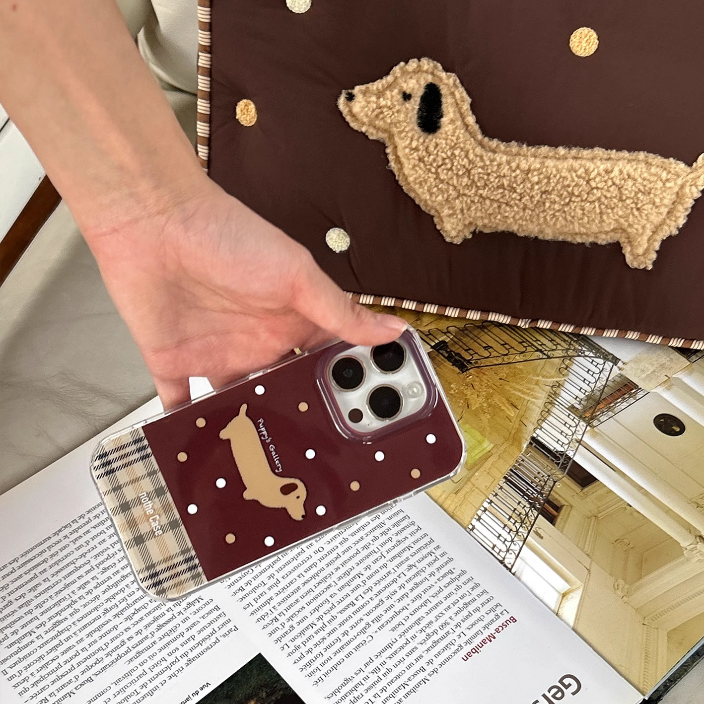 Cute Puppy Gallery Phone Case for iPhone 16 Pro Max - Original Protective Cover, Adorable Design, Pet Lover Accessory Cute Puppy Gallery Phone Case for iPhone 16 Pro Max - Original Protective Cover, Adorable Design, Pet Lover Accessory